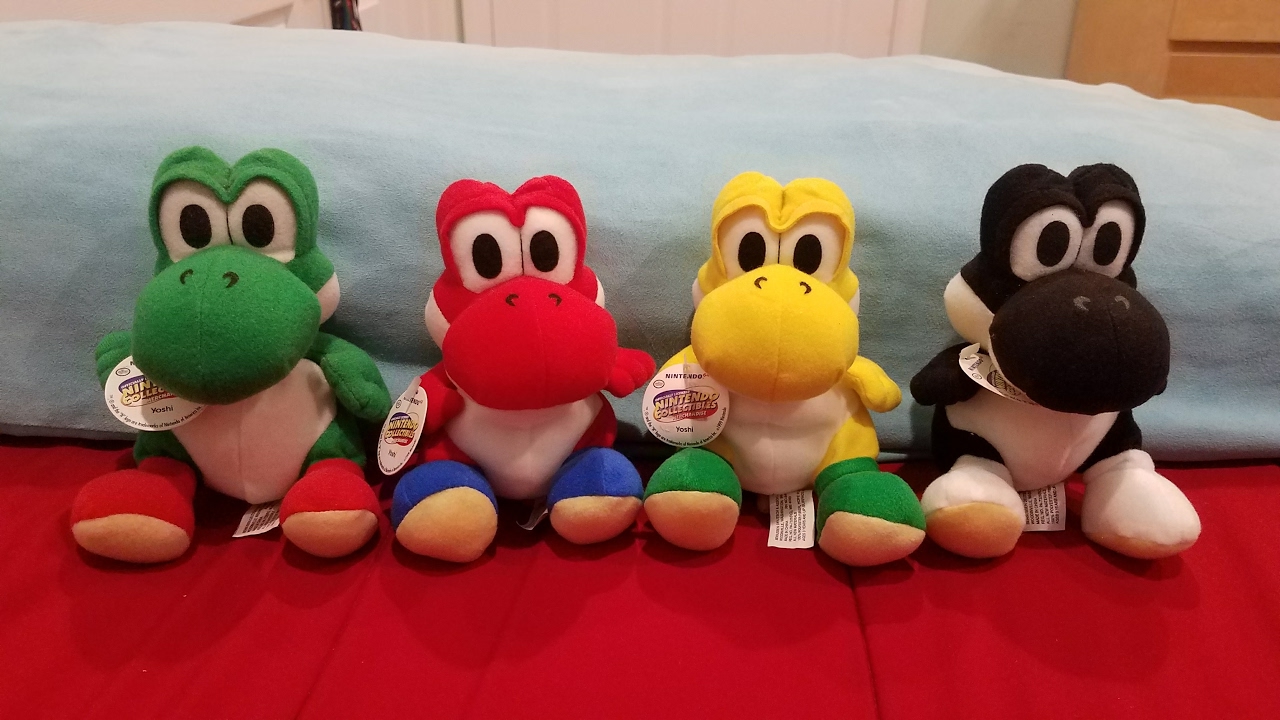 Reviews Toysite Red and Yellow Yoshi Plushes/Beanbags YouTube