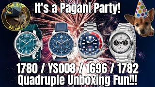 Pagani Design PD1780 YS008 PD1696 PD1782 Quadruple Pagani Party Watch Unboxing Fun