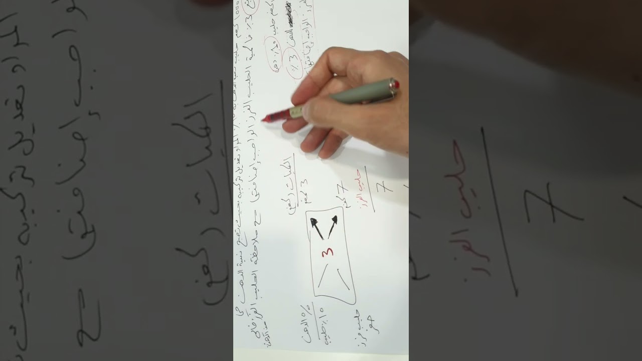 حل (س٦) أسئلة الفصل السابع بالكتاب صفحه ٩٥ ( الحالة الأولى )