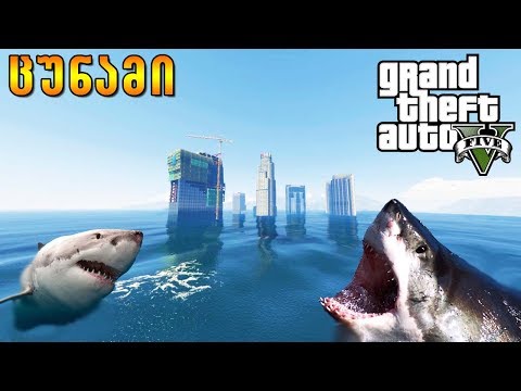 ბუნებრივი კატასტროფები GTA 5 ში ქართულად / tsunami mod gta5 qartulad