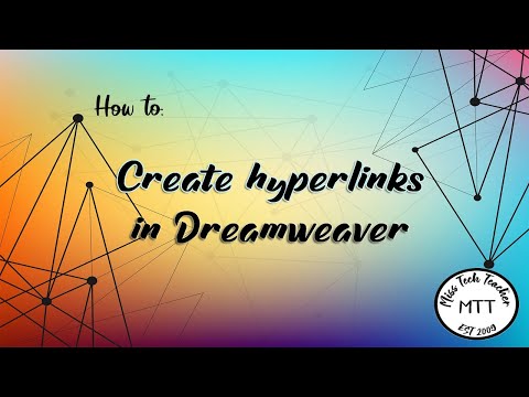 IGCSE ICT (0417) Creating hyperlinks in a webpage using Dreamweaver