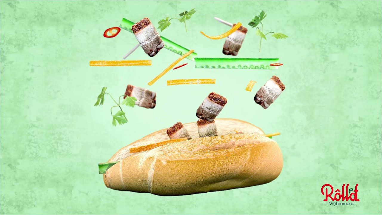 Roll'd Food Animations 3D Product Visualization