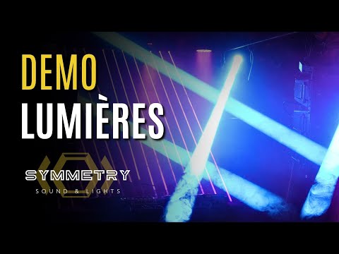 Show Lumineux Symmetry : Têtes Motorisées, Fumée et Plus !