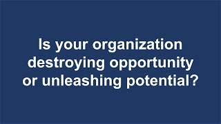 Is Your Business Destroying Opportunity or Unleashing Potential?