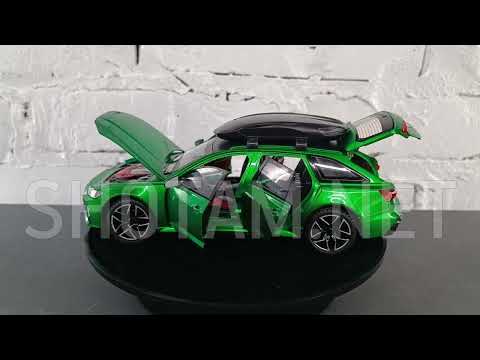 1:24 - Audi RS6 Avant - Масштабна модель - Зелена, видео 1
