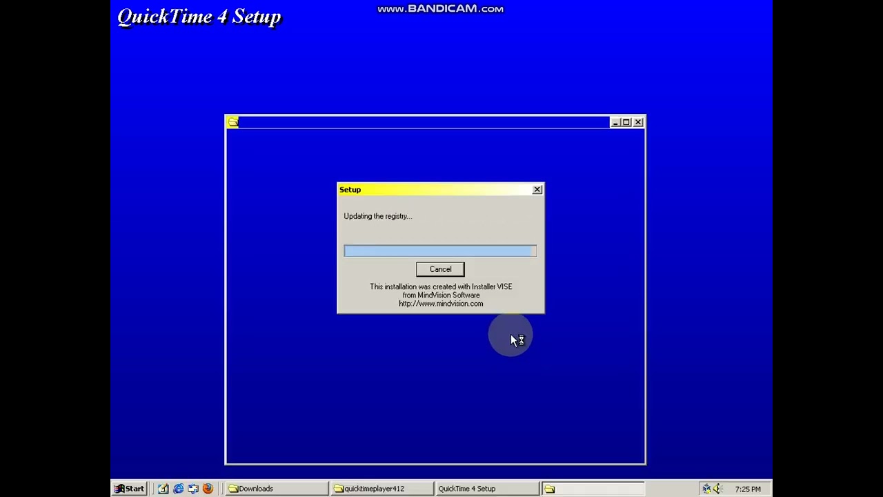 Installing Quicktime 4.0 in Windows 2000 VM