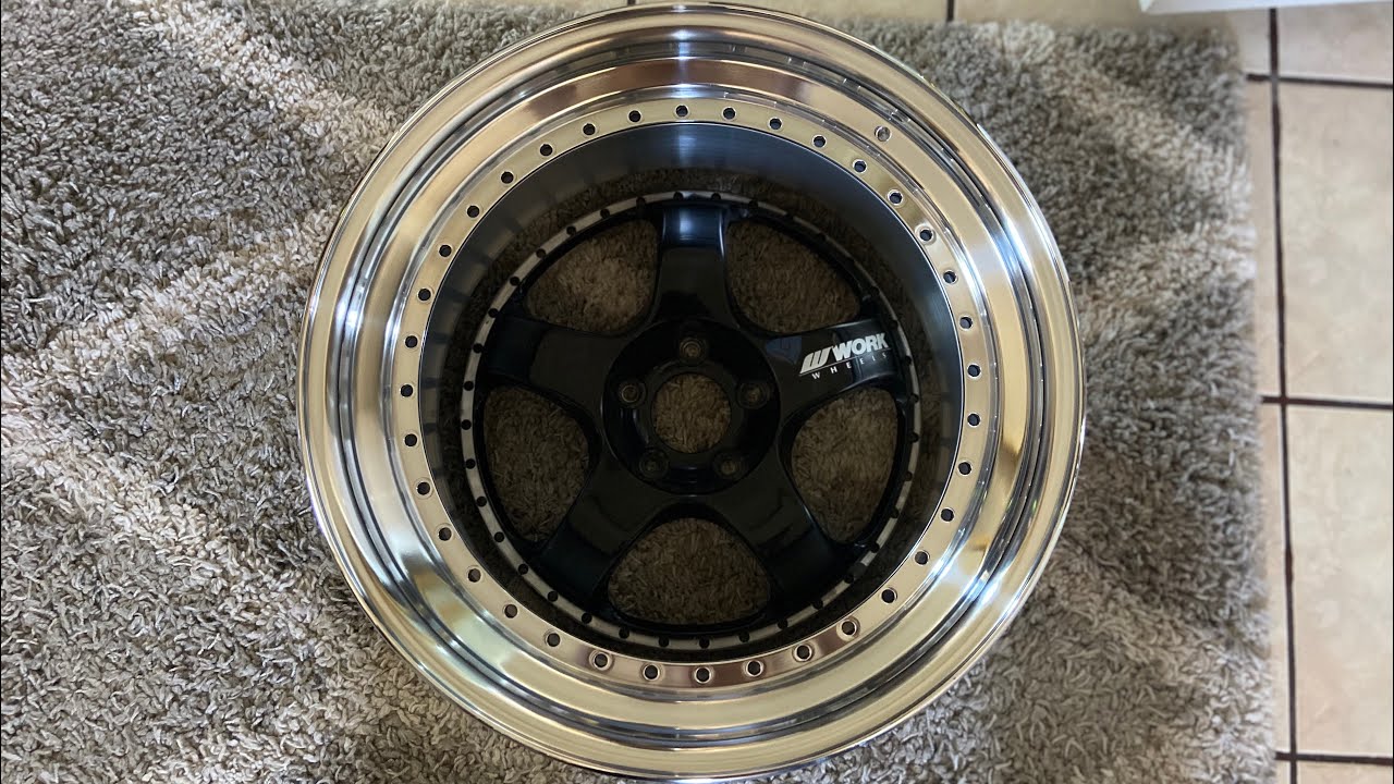 How I polished my Work Meister s1 3p wheel lips (First time) YouTube