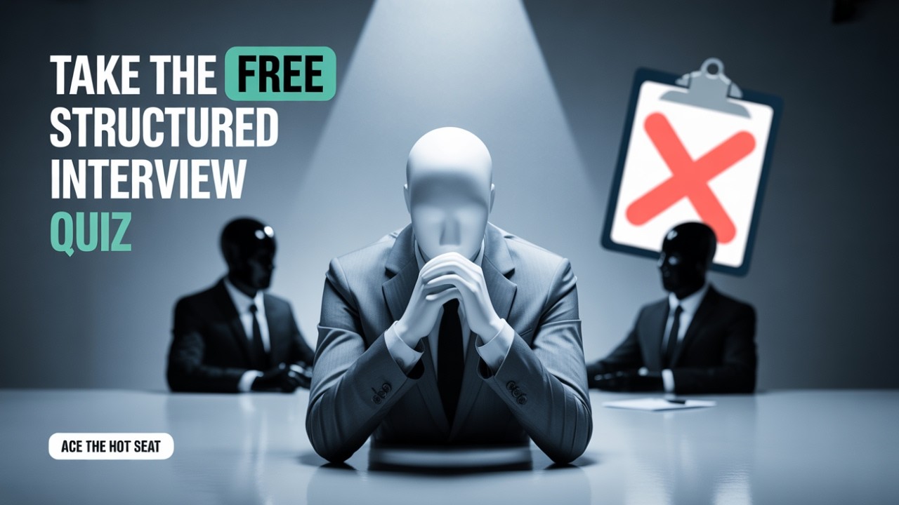 Take the FREE structured interview quiz, can you pass?