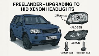 Land Rover Freelander 2 Upgrade Headlamps from Halogen to Xenon Headlights