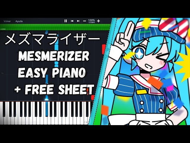 メズマライザー Mesmerizer / Satsuki (32ki) EASY PIANO TUTORIAL +