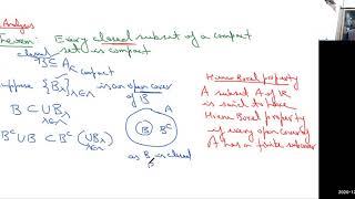 Real Analysis 35: Closed subset of a compact set is compact