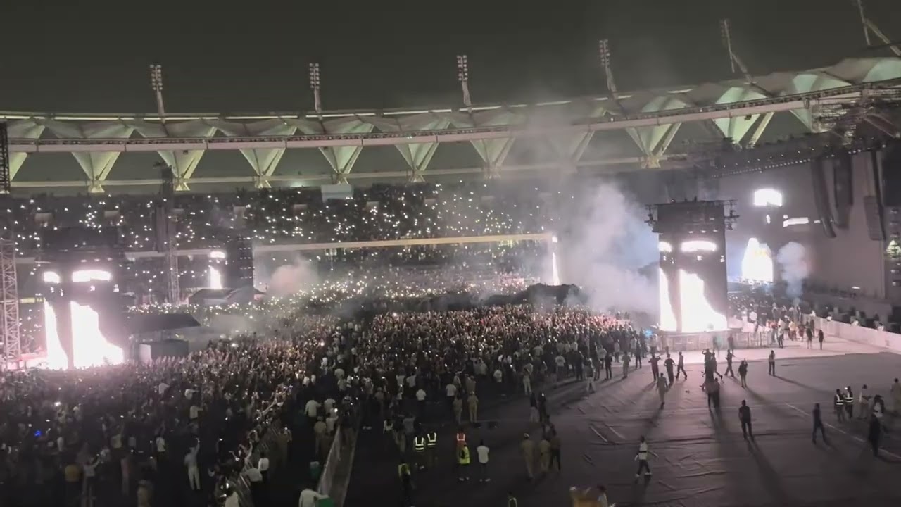 TRAVIS SCOTT ENTRY AT THE CIRCUS MAXIMUS SHOW IN NEW DELHI INDIA