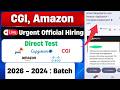 🔥Amazon Direct Test Hiring 2025 | Capgemini Off Campus Hiring 2025 | 2026 Batch Hiring