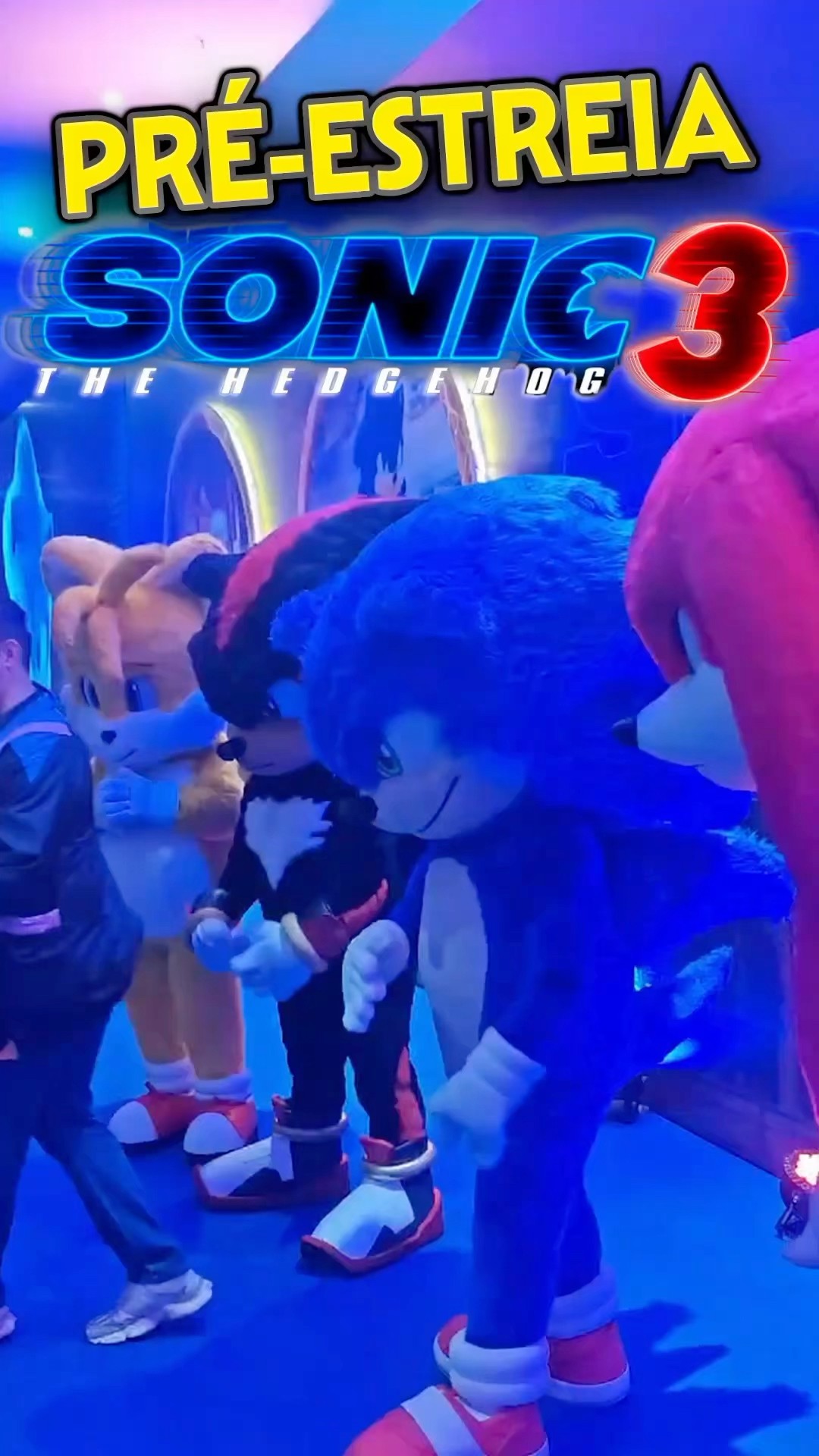 Fui no evento do Filme do Sonic 3 o filme @ParamountBrasil