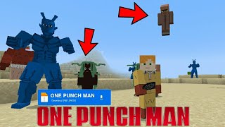 ONE PUNCH MAN MOD FOR MINECRAFT PE || MOD FOR MCPE || CARTOON MOD || BROMZZI screenshot 1