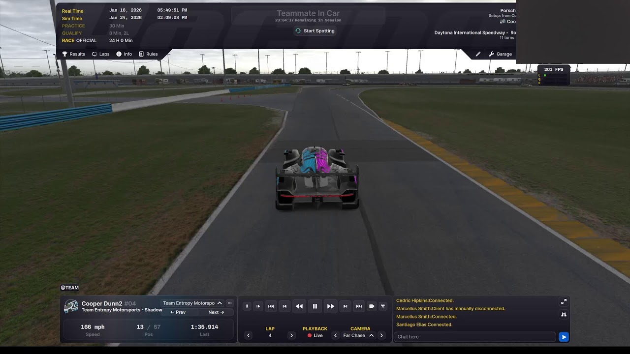 2026 iRacing Daytona 24 Team Entropy Shadow
