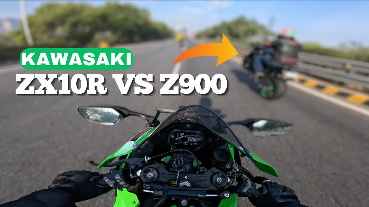 New Kawasaki Zx10r vs Z900 |🔥Full Throttle | Pure Sound | No