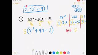 Math II: Factoring Polynomials W/Greatest Common Factor