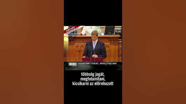 Gyurcsány miniszterelnökként 2006-ban, az őszödi beszéd után, a Parlamentben #shorts
