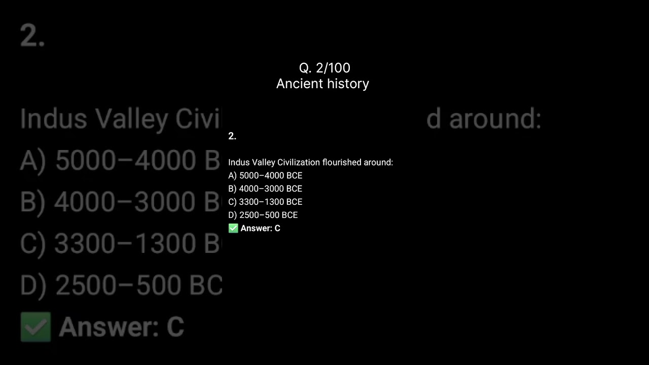 ⏱️ 10 Seconds Challenge | SSC CHSL Ancient History MCQ 🧠
