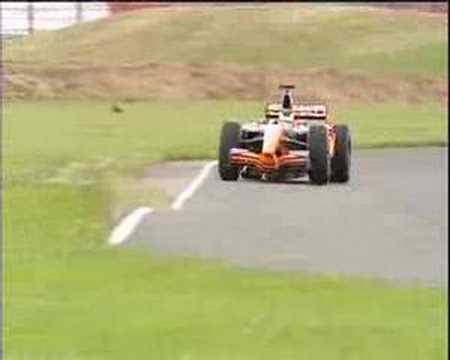 Van der Garde testing Spyker F1