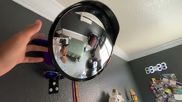 12-Inch Convex Security Corner Mirror (Clear View) - Adjustable Fixing Bracket