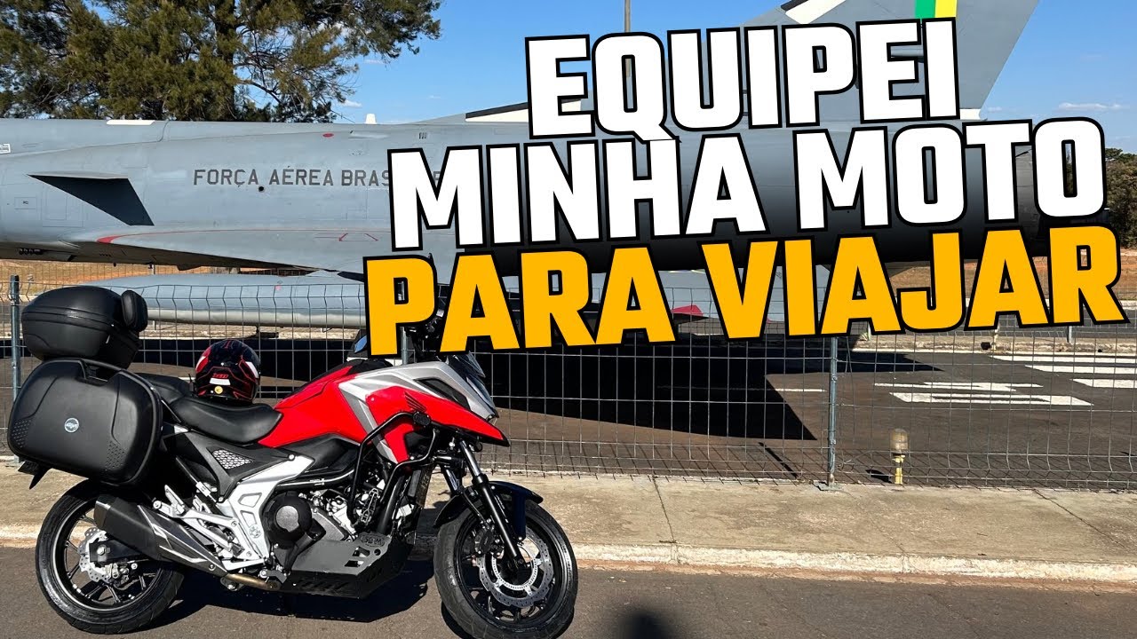 Equipei minha NC750x DCT para viajar!!! 