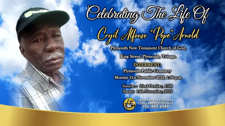 Celebrating The Life of our Beloved Cryil Alfonso ...