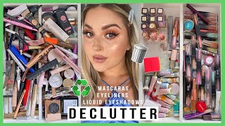 DECLUTTER! ♻️ mascaras, brows, liners \& more! 💕 MAKEUP ORGANISATION 2021