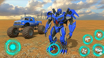 Robot Games 3d 2025 - Flying Robot Car - Monster Truck Transformation Part 2 - Android Gameplay