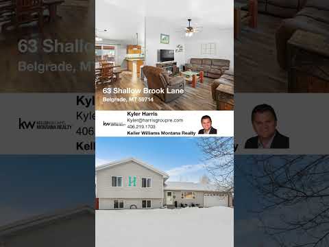63 Shallow Brook Lane, Belgrade, MT home video tour