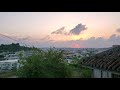 古民家と夕焼け(The Sun Set)