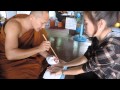 Tatouage magique thailandais sans encre oil sak yant