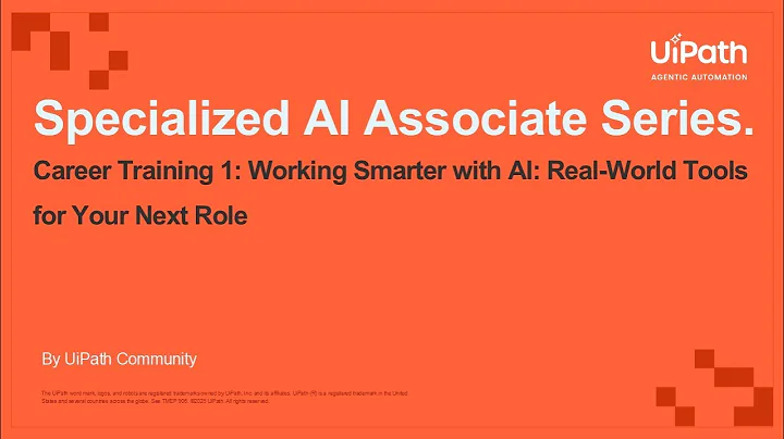 Upskill to Agentic Automation - Working Smarter with AI: Real-World Tools for Your Next Role
