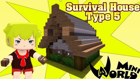 How To Build Survival House Type 5 (Mini World: Block Art)
