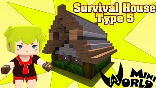 How To Build Survival House Type 5 (Mini World: Block Art) screenshot 4