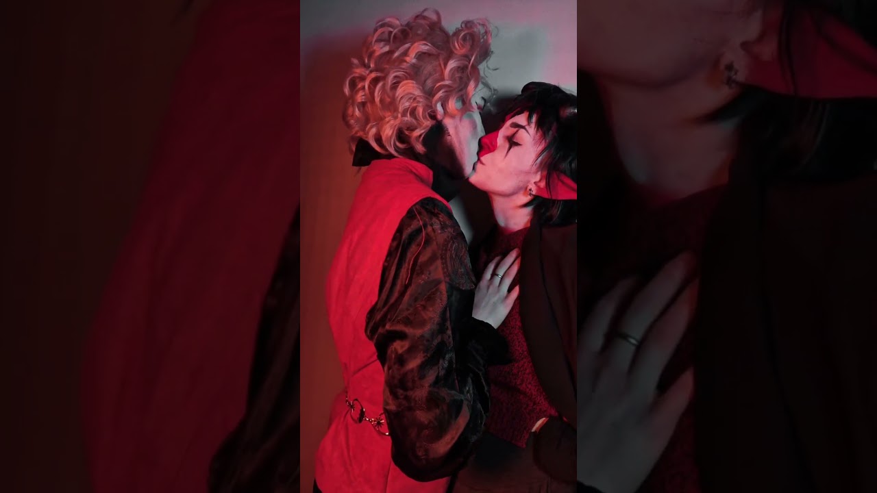 Stolas and Blitzo Kiss - Stolitz in real Life - Helluva Boss cosplays