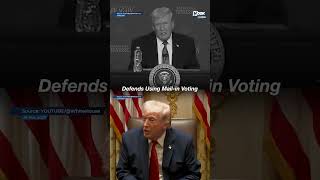 Trump’s Mail-In Voting Hypocrisy Exposed; Defends Using It After Calling It ‘Cheating’ | #YTshorts