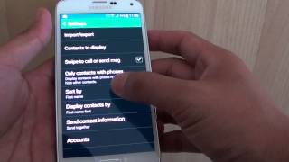 Samsung Galaxy S5: How to Sort Contact List by First Name or Last Name screenshot 4