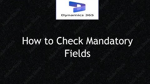 How to Check Mandatory Fields in D365 F&O using X++