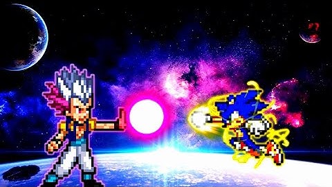 Gotenks Ultra Ego Instinct V2 OP VS Sonic Chaos V4 JVL OP (all form) in Jump Force Mugen