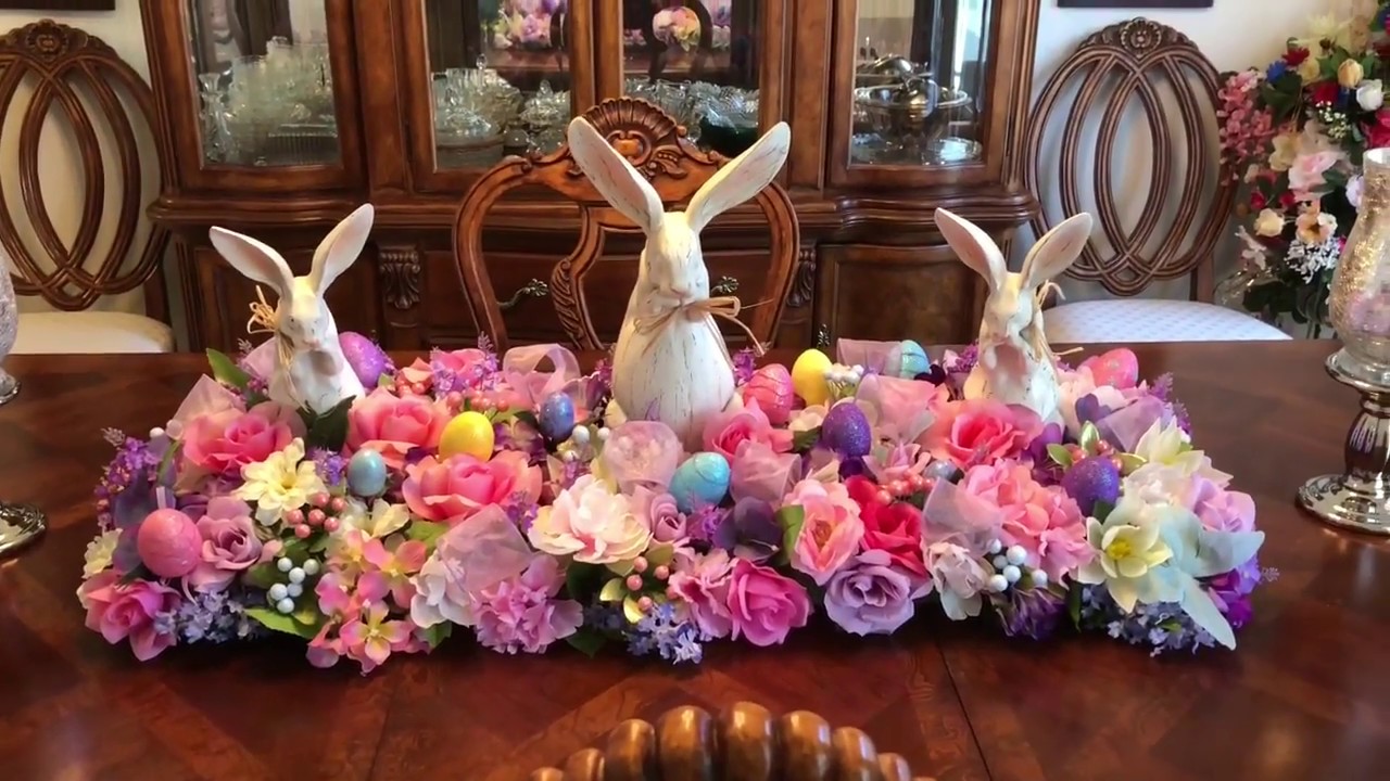 Dollar Tree Easter Floral Centerpiece DIY YouTube