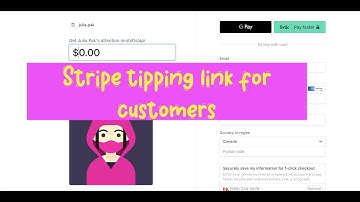 Make a Stripe tipping link: customers can choose amount