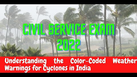 Understanding the Color-Coded Weather Warnings for Cyclones in India
