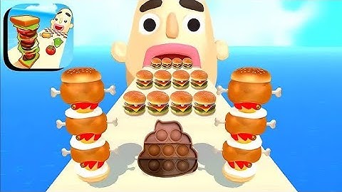 sandwich runner gameplay all levels android.ios new update
