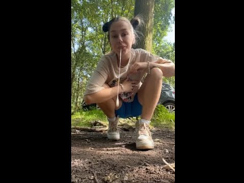 Hot Girl Spitting Outside 3x