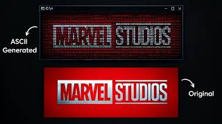 I Made My CMD Terminal Play the MARVEL Intro in ASCII Coding Language Using Python 🤯🔥 Guide