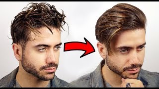 HOW TO GET STRAIGHT HAIR | Men's Curly to Straight Hair Tutorial 2018