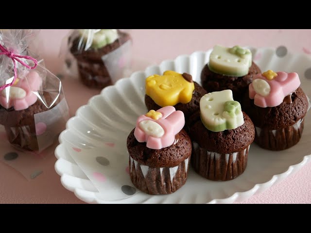 チョコのせちっちゃいブラウニー♡ | Cute♡Chocolate Brownies