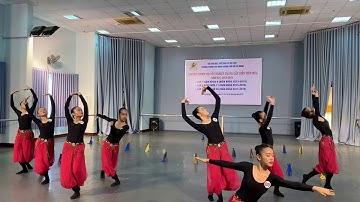 Múa dân gian - 6K9 thì tốt nghiệp trường múa tp HCM|phuong ha tv